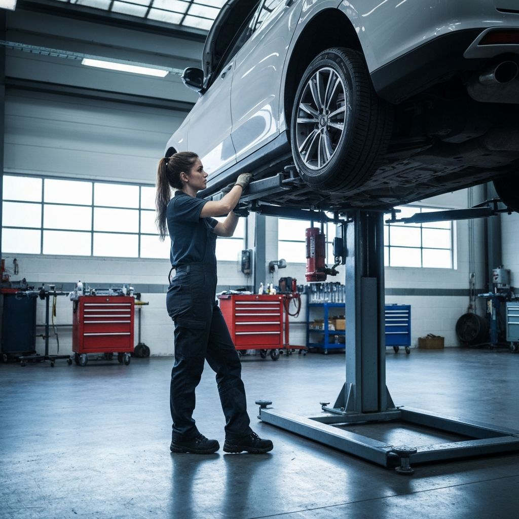 Mecanicien au travail dans l'atelier